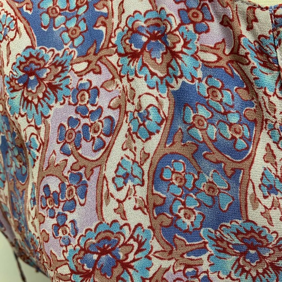 Frye NWT Violet Dusk Printed Ruched Dress, Size Small but runs big - Picture 11 of 16